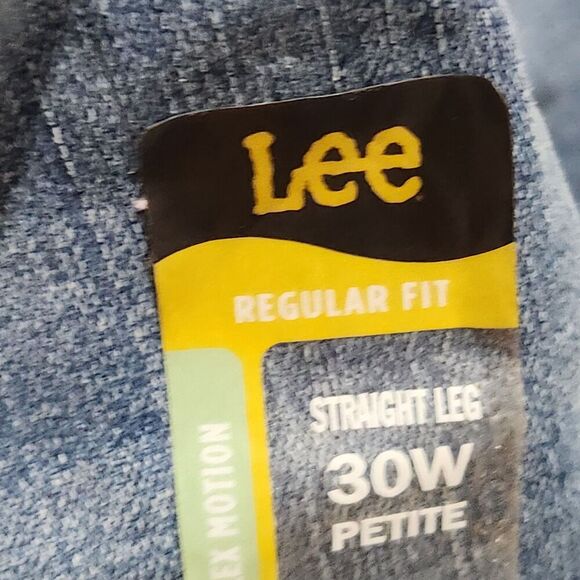 Lee Jeans For Women Size 30W Petite Blue Color Stretch Mid-rise Flex Motion - Picture 10 of 13